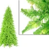 10' Pre-Lit Slim Ashley Spruce Artificial Christmas Tree - Green Lights