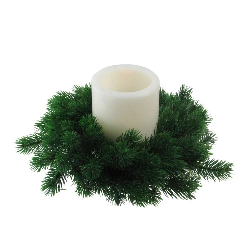 Northlight Green Pine Artificial Christmas Wreath - 12-Inch, Unlit 4 Northlight Green Pine Artificial Christmas Wreath - 12-Inch, Unlit - Image 2