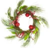 Melrose Red And Green Jingle Bell Glitter Artificial Christmas Wreath - 21-Inch, Unlit -Northlight Shop melrose 40491 50822.1588397674