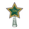 10" Lighted Green And Yellow Star NCAA North Dakota State Bison Christmas Tree Topper