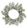 24" White Berries And Pinecones Artificial Christmas Wreath - Unlit -Northlight Shop napco 26056 65393.1588371210