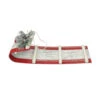 Northlight 14" Red And White Sled Glitter Christmas Wall Hanging