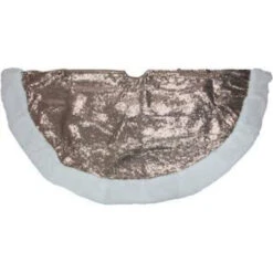 Northlight 47" Brown And White Paillette Sequins Round Christmas Tree Skirt 7 Northlight 47" Brown And White Paillette Sequins Round Christmas Tree Skirt -Northlight Shop northlight20hm14700 03 00357.1599873113