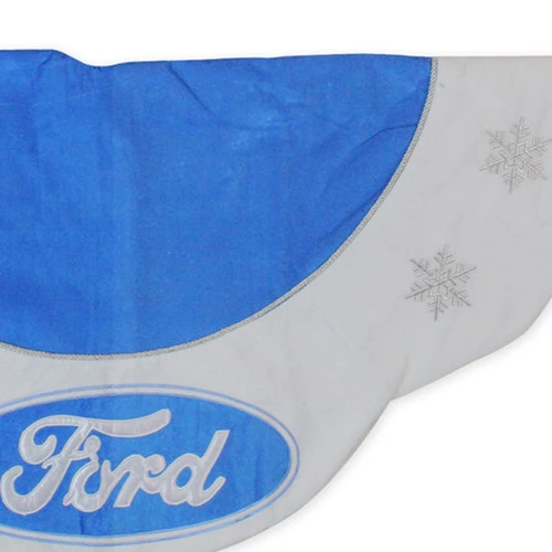 Northlight 45.5" Blue And White Ford Scalloped Christmas Tree Skirt 5 Northlight 45.5" Blue And White Ford Scalloped Christmas Tree Skirt - Image 3