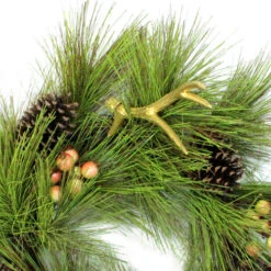 Northlight Pine Needles With Cones And Antlers Spring Floral Wreath - 30-Inch, Unlit -Northlight Shop northlight20s0420020b 93883.1644973050