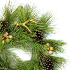 Northlight Pine Needles With Cones And Antlers Spring Floral Wreath - 30-Inch, Unlit -Northlight Shop northlight20s04200 59910.1644973050