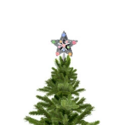 Northlight 9" Lighted Silver Star Christmas Tree Topper - Multicolor Lights 9 Northlight 9" Lighted Silver Star Christmas Tree Topper - Multicolor Lights -Northlight Shop northlight20ys27535b 16480.1664726076