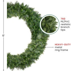 Northlight Ashcroft Cashmere Pine Artificial Christmas Wreath - 72-Inch, Unlit -Northlight Shop northlight20z99330 info 12669.1667403771