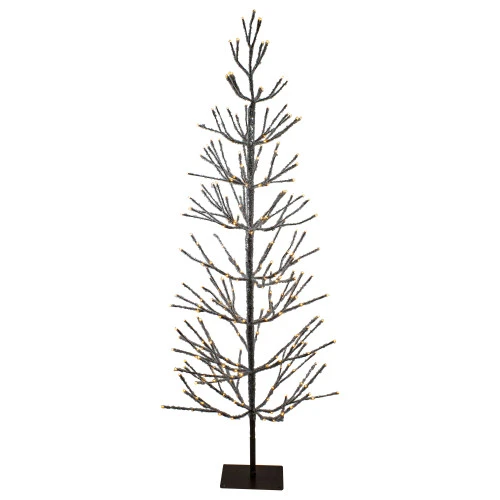 Northlight 6' Pre-Lit LED Brown Artificial Christmas Tree With Icicle Lights- Clear Lights 3 Northlight 6' Pre-Lit LED Brown Artificial Christmas Tree With Icicle Lights- Clear Lights