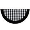 48" Black And White Plaid Round Christmas Tree Skirt 1 48" Black And White Plaid Round Christmas Tree Skirt -Northlight Shop northlight 2487133 1 30245.1665611632