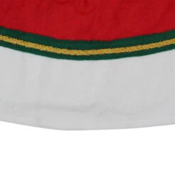 Northlight 48" Red And White Contemporary Christmas Tree Skirt -Northlight Shop northlight 550001go 24850.1665610757