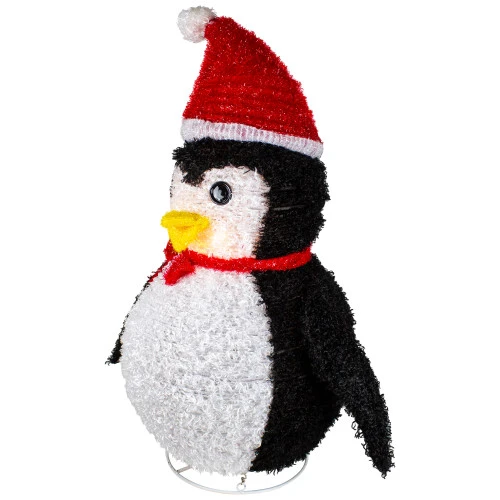 Northlight 32" Lighted White And Red Penguin Outdoor Christmas Decoration 4 Northlight 32" Lighted White And Red Penguin Outdoor Christmas Decoration - Image 2