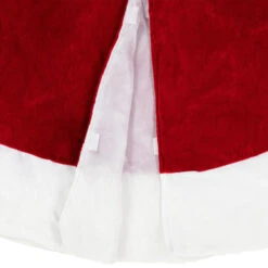 Northlight 60" Red And White Solid Round Christmas Tree Skirt -Northlight Shop northlight 580998go 03 54745.1689863891