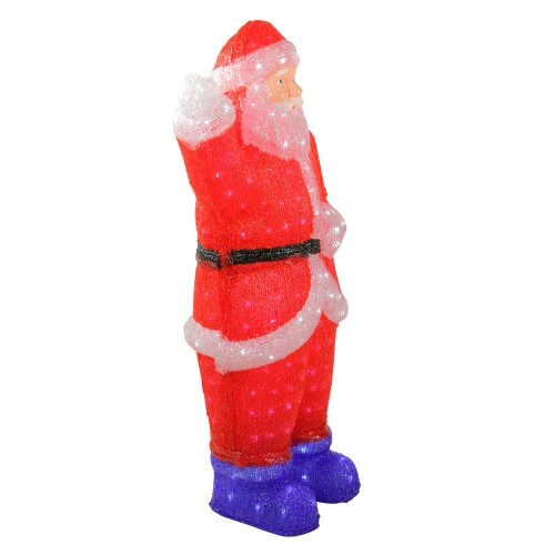 Northlight 3' Red Lighted Commercial Grade Santa Claus Christmas Display Decoration 4 Northlight 3' Red Lighted Commercial Grade Santa Claus Christmas Display Decoration - Image 2