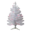 Northlight 2' Pre-Lit White Pine Slim Artificial Christmas Tree - Pink Lights -Northlight Shop northlight b03905 66481.1664811129