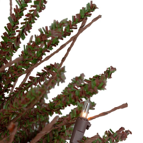 Northlight 2.5' Pre-Lit Warsaw Two-Tone Twig Artificial Christmas Tree - Clear Lights 7 Northlight 2.5' Pre-Lit Warsaw Two-Tone Twig Artificial Christmas Tree - Clear Lights - Image 5