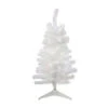 Northlight 3' Pre-Lit Slim White Iridescent Tinsel Artificial Christmas Tree- Clear Lights -Northlight Shop northlight b83501 41686.1587644079