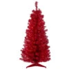 Northlight 4' Pre-Lit Slim Red Artificial Christmas Tree - Clear Lights -Northlight Shop northlight b83508 05352.1611155804