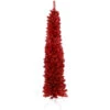 Northlight 6' Pencil Red Tinsel Artificial Christmas Tree - Unlit -Northlight Shop northlight b83511 1 44743.1669452424