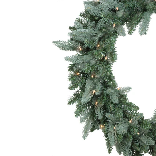Northlight Pre-Lit Washington Frasier Fir Artificial Christmas Wreath - 24-Inch, Clear Lights 4 Northlight Pre-Lit Washington Frasier Fir Artificial Christmas Wreath - 24-Inch, Clear Lights - Image 2