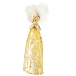 Northlight 10" Gold And White Angel Christmas Tree Topper, Unlit -Northlight Shop northlight e27404 3updated 87067.1640647156