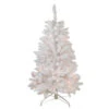 Northlight 4' Pre-Lit Slim Flocked Artificial Christmas Tree - Clear Lights