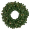 Northlight Pre-Lit Windsor Pine Artificial Christmas Wreath - 24-Inch, Clear Lights -Northlight Shop northlight gb yww824 gr 1 new 57579.1657042993
