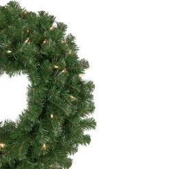 Northlight Pre-Lit Deluxe Windsor Pine Artificial Christmas Wreath - 36-Inch, Clear Lights -Northlight Shop northlight gb yww824 gr 2new 75113.1665783346