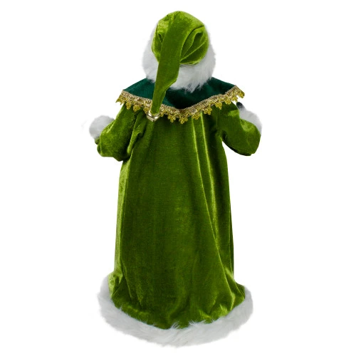 Northlight 18" Green And White Irish Christmas Santa Claus Tree Topper - Unlit 7 Northlight 18" Green And White Irish Christmas Santa Claus Tree Topper - Unlit - Image 5