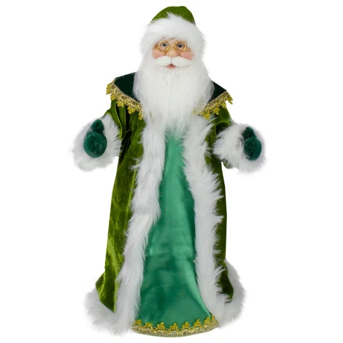 Northlight 18" Green And White Irish Christmas Santa Claus Tree Topper - Unlit 3 Northlight 18" Green And White Irish Christmas Santa Claus Tree Topper - Unlit