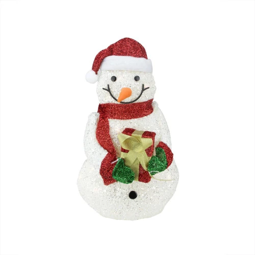 Northlight 23" White And Red Lights Snowman Outdoor Christmas Decor 3 Northlight 23" White And Red Lights Snowman Outdoor Christmas Decor