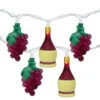 Northlight 10-Count Grape And Wine Bottle Novelty String Christmas Light Set, 7.5ft White Wire -Northlight Shop northlight ha28736 updated2021 84486.1665580036