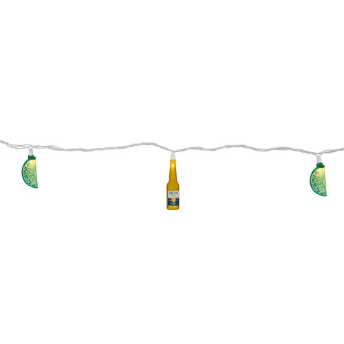 Northlight 10-Count Corona Extra Beer Bottle And Lime Summer Patio Lights - 9ft White Wire 5 Northlight 10-Count Corona Extra Beer Bottle And Lime Summer Patio Lights - 9ft White Wire - Image 3