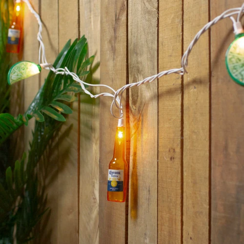 Northlight 10-Count Corona Extra Beer Bottle And Lime Summer Patio Lights - 9ft White Wire 4 Northlight 10-Count Corona Extra Beer Bottle And Lime Summer Patio Lights - 9ft White Wire - Image 2