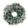 Northlight Pre-Lit Flocked Winfield Fir Artificial Christmas Wreath - 36-Inch, Warm White LED Lights 1 Northlight Pre-Lit Flocked Winfield Fir Artificial Christmas Wreath - 36-Inch, Warm White LED Lights -Northlight Shop northlight hb27068 42269.1588362526