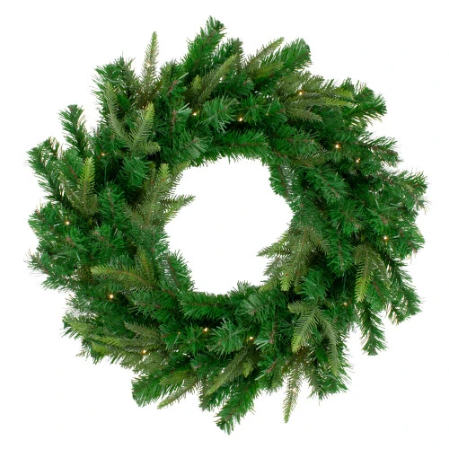Northlight Pre-Lit Roosevelt Fir Artificial Christmas Wreath - 48-Inch, Warm White LED Lights 3 Northlight Pre-Lit Roosevelt Fir Artificial Christmas Wreath - 48-Inch, Warm White LED Lights
