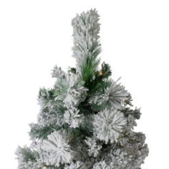 Northlight 6.5' Pre-Lit Full Flocked Somerset Spruce Artificial Christmas Tree - Clear Lights 9 Northlight 6.5' Pre-Lit Full Flocked Somerset Spruce Artificial Christmas Tree - Clear Lights -Northlight Shop northlight hb27113 2 83893.1588396797
