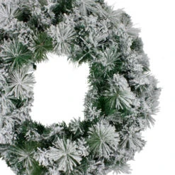 Northlight Flocked Somerset Spruce Artificial Christmas Wreath - 36-Inch, Unlit -Northlight Shop northlight hb27116 1 18116.1588353929