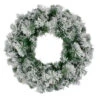 Northlight Flocked Somerset Spruce Artificial Christmas Wreath - 36-Inch, Unlit