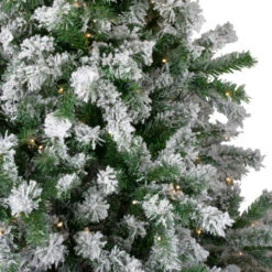 Northlight 7.5' Pre-Lit Medium Flocked Winter Park Fir Artificial Christmas Tree - Warm Clear LED Lights -Northlight Shop northlight hb27124 1 42736.1664379970