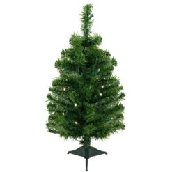 Northlight 2' Pre-Lit Medium Mixed Classic Pine Artificial Christmas Tree - Warm White LED Lights