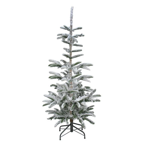 Northlight 7.5' Slim Flocked Nordmann Fir Artificial Christmas Tree - Unlit 3 Northlight 7.5' Slim Flocked Nordmann Fir Artificial Christmas Tree - Unlit