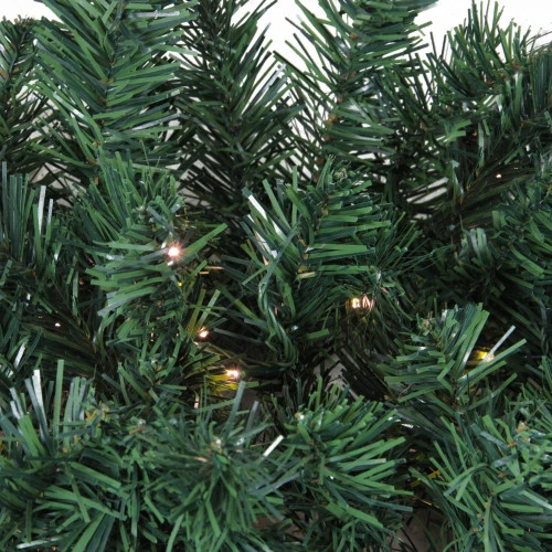 Northlight Pre-Lit High Sierra Pine Commercial Artificial Christmas Wreath, 8ft, Warm White Lights 4 Northlight Pre-Lit High Sierra Pine Commercial Artificial Christmas Wreath, 8ft, Warm White Lights - Image 2