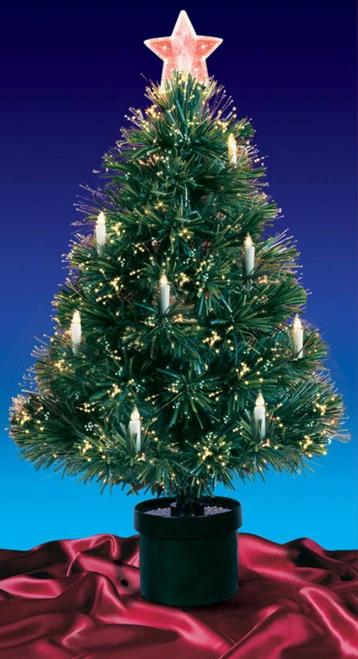 Northlight 4' Pre-Lit Fiber Optic Artificial Christmas Tree With Candles - Multi Lights 5 Northlight 4' Pre-Lit Fiber Optic Artificial Christmas Tree With Candles - Multi Lights - Image 3