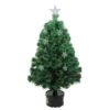 Northlight 4' Pre-Lit Potted Fiber Optic Artificial Christmas Tree With Stars - Multicolor Lights -Northlight Shop northlight j15603 1 21234.1588369265