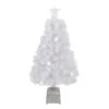 Northlight 3' Pre-Lit LED Color Changing White Fiber Optic Artificial Christmas Tree -Northlight Shop northlight j27048 86755.1665610742