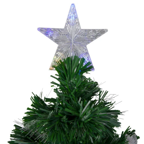 Northlight 4' Pre-lit Potted Medium Pine Color Changing Star Artificial Christmas Tree - Multi-Color Fiber Optic LED Lights 5 Northlight 4' Pre-lit Potted Medium Pine Color Changing Star Artificial Christmas Tree - Multi-Color Fiber Optic LED Lights - Image 3