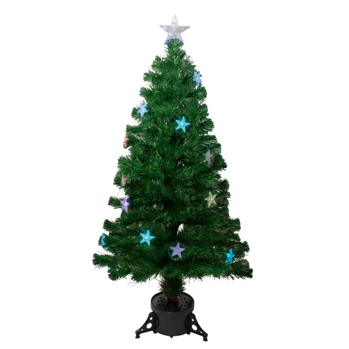 Northlight 4' Pre-lit Potted Medium Pine Color Changing Star Artificial Christmas Tree - Multi-Color Fiber Optic LED Lights 3 Northlight 4' Pre-lit Potted Medium Pine Color Changing Star Artificial Christmas Tree - Multi-Color Fiber Optic LED Lights