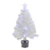 Northlight 3' Pre-Lit White Fiber Optic Artificial Christmas Tree, White Lights -Northlight Shop northlight j65105 57807.1588368983