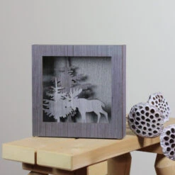 Northlight 10" Glittered Moose Silhouette Box Framed Christmas Table Decoration 5 Northlight 10" Glittered Moose Silhouette Box Framed Christmas Table Decoration -Northlight Shop northlight ja15782 3 34408.1638203360